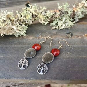 Boucles argent, graine l&rsquo;église et graine de zanzibar